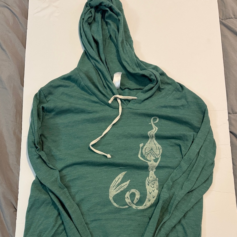 Green Hoodie with Mermaid Design